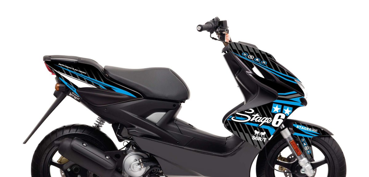 Graphics Kit Yamaha Aerox before 2013 Stage6 Blue