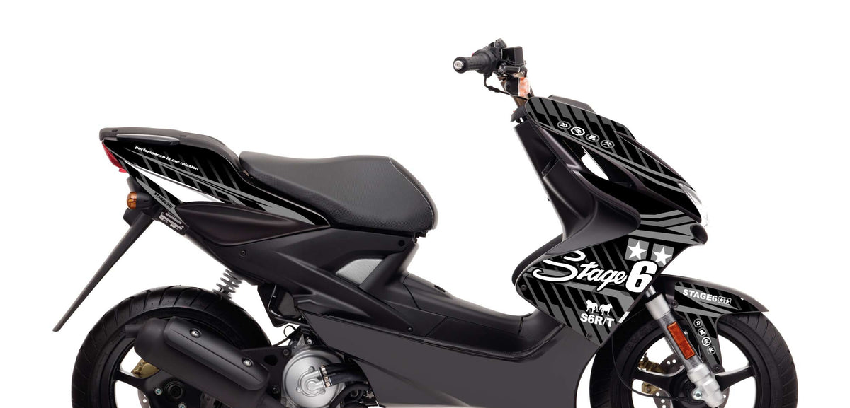 Graphics Kit Yamaha Aerox before 2013 Stage6 Black