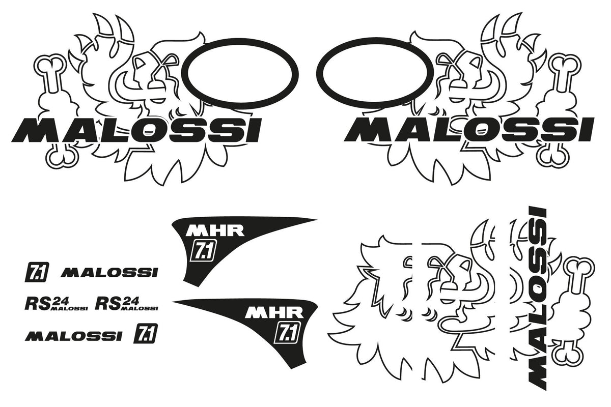 Decal Kit Malossi Trophy Vespa Primavera / Sprint
