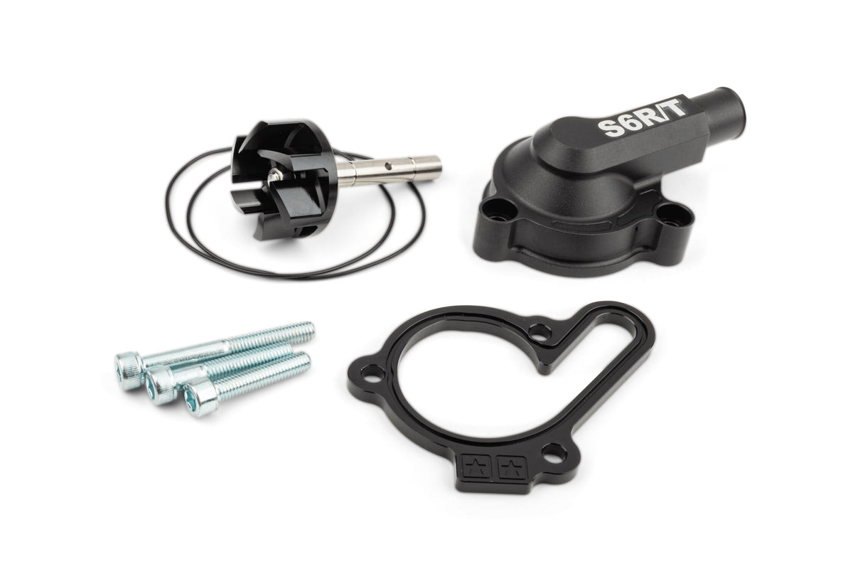 Water Pump high flow with cover Stage6 R/T Black Derbi Euro 3 / Euro 4