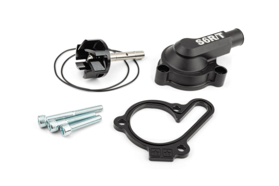 Water Pump high flow with cover Stage6 R/T Black Derbi Euro 3 / Euro 4