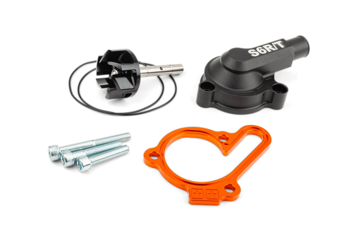 Water Pump high flow with cover Stage6 R/T Orange Derbi Euro 3 / Euro 4