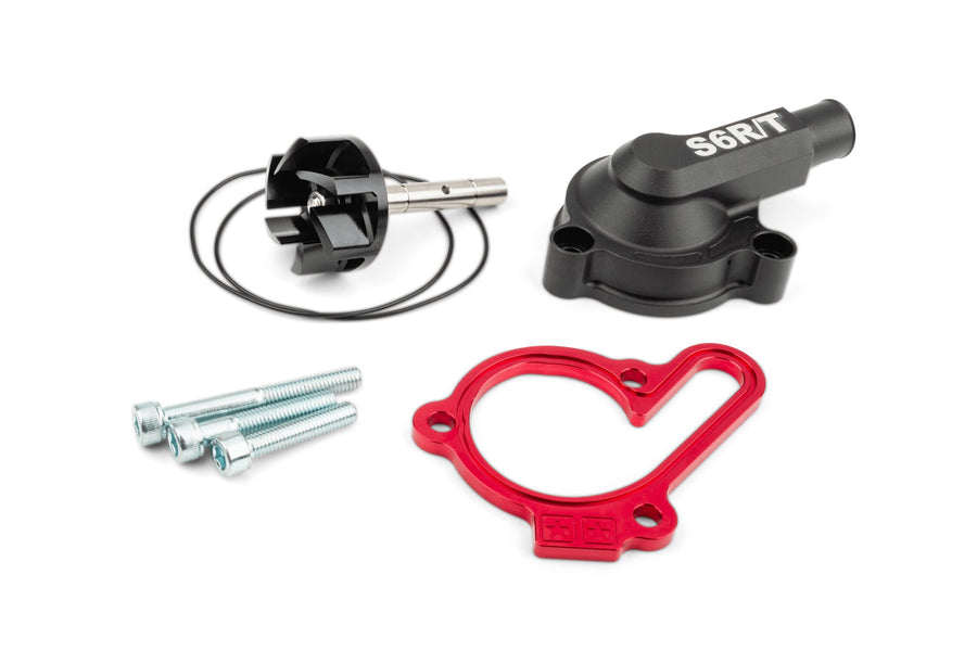 Water Pump high flow with cover Stage6 R/T Red Derbi Euro 3 / Euro 4