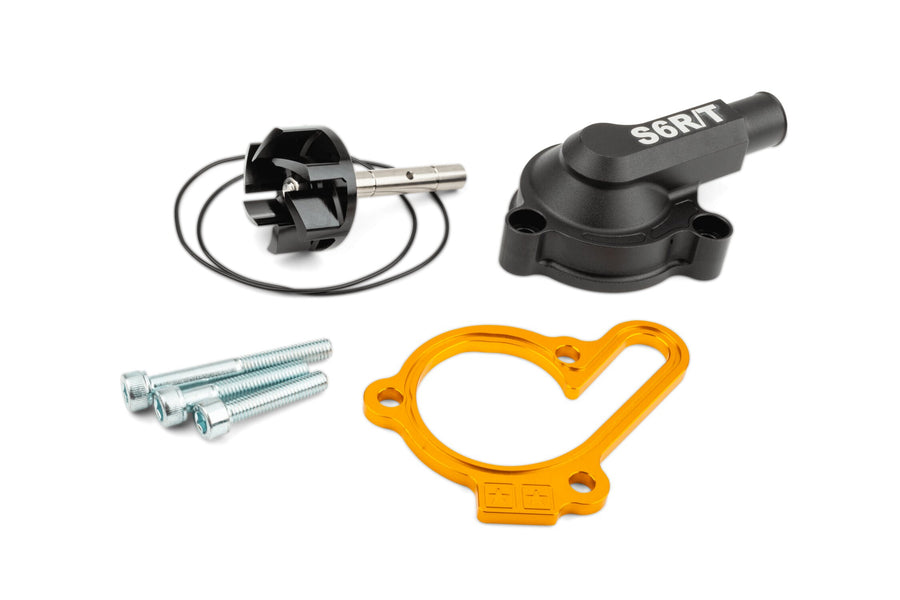 Water Pump high flow with cover Stage6 R/T Yellow Derbi Euro 3 / Euro 4