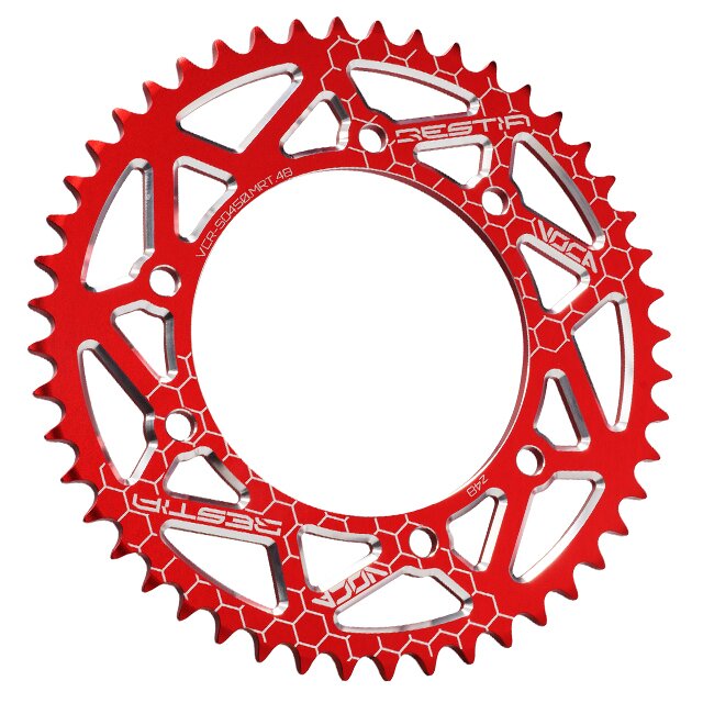 Rear Sprocket Rieju MRT 48T - 420 Voca Alu red