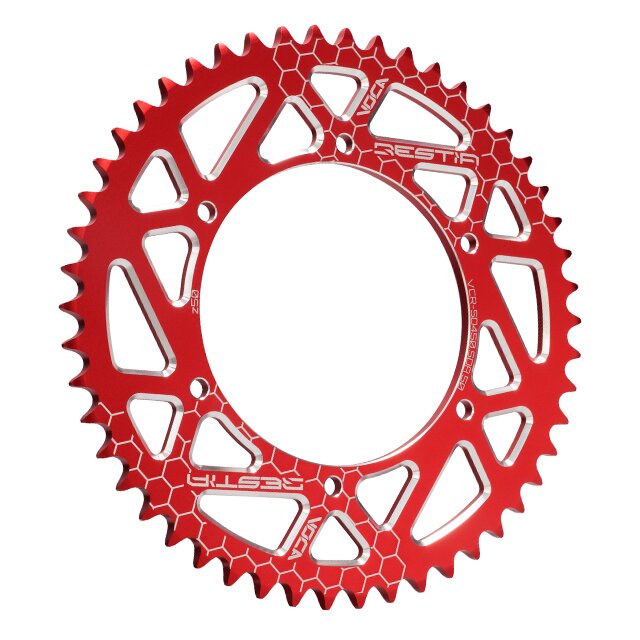 Rear Sprocket Aprilia SX 50cc 50T - 420 Voca Alu red