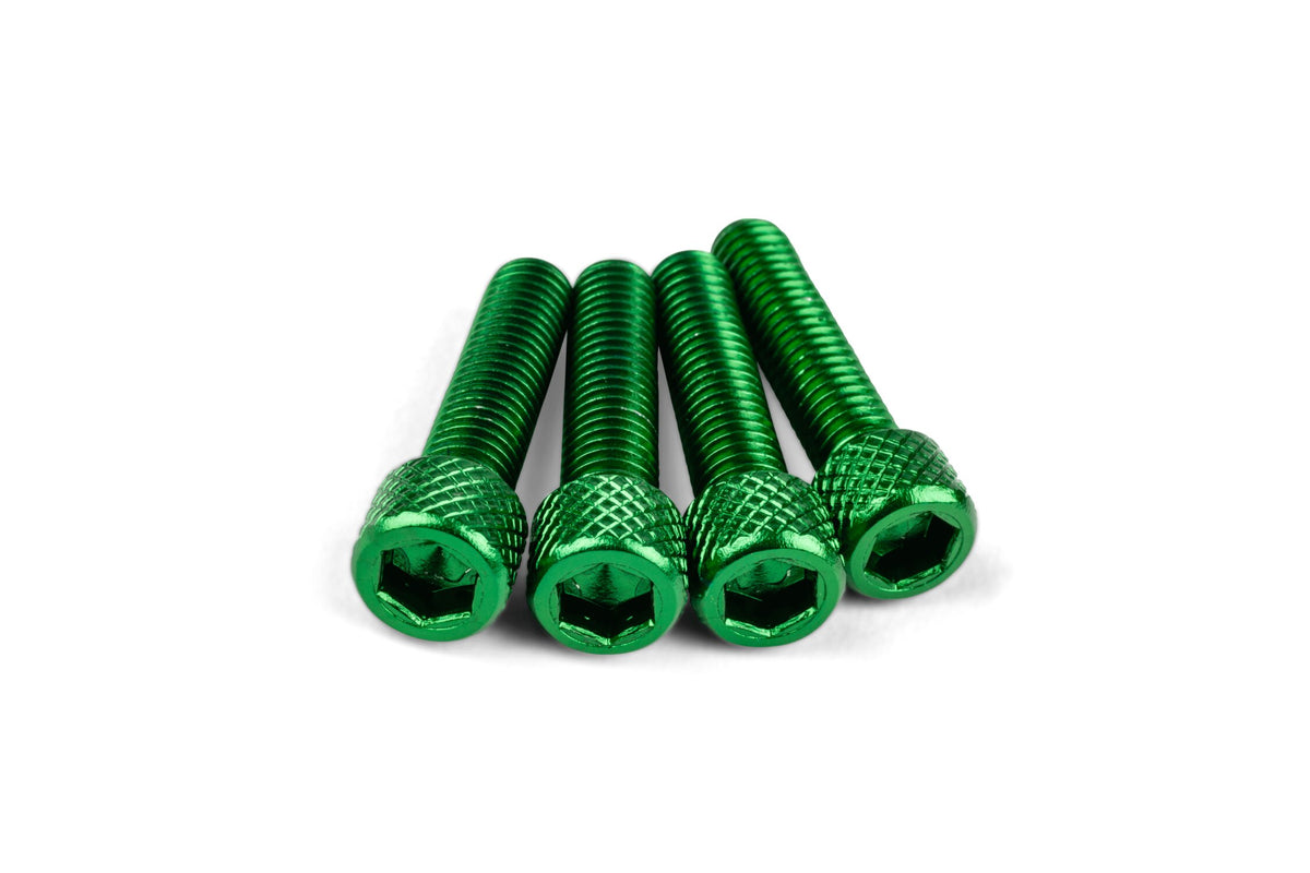 Intake Screw Set STR8 M6x25mm Alu Green (x4)