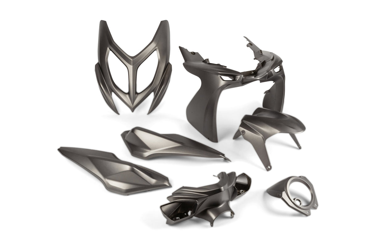 Fairing Kit STR8 7-piece Yamaha Aerox from 2013 matt gray
