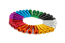 Intake Screw Set STR8 M6x25mm Alu Blue (x4)