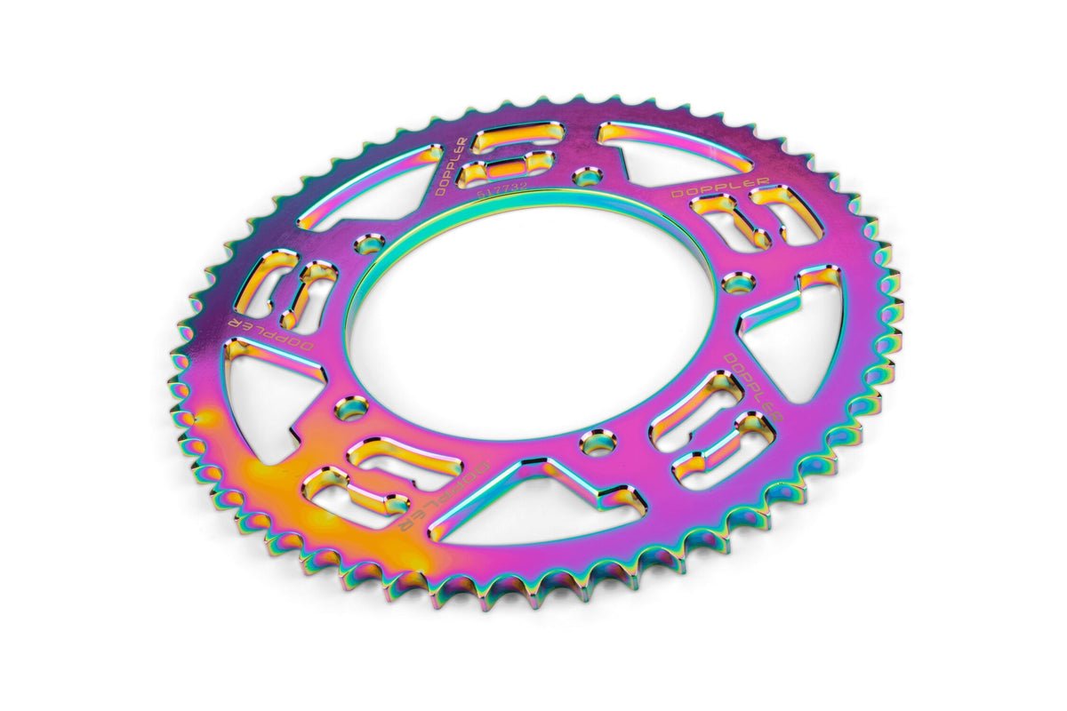 Rear Sprocket Doppler 53T - 428 alu neochrome Sherco 50
