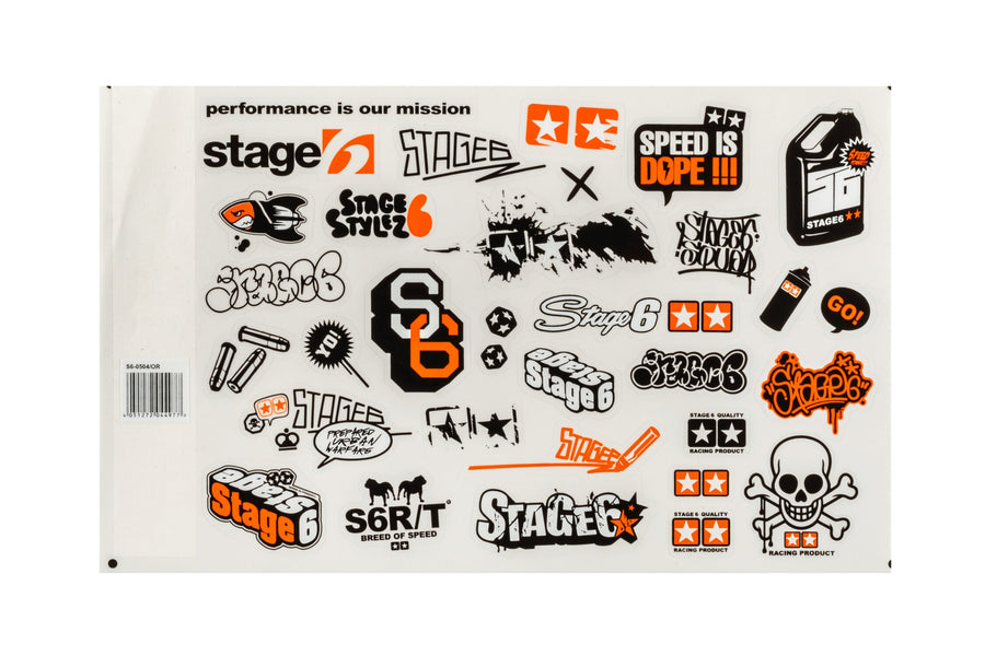 Sticker Set Stage6 A4 orange