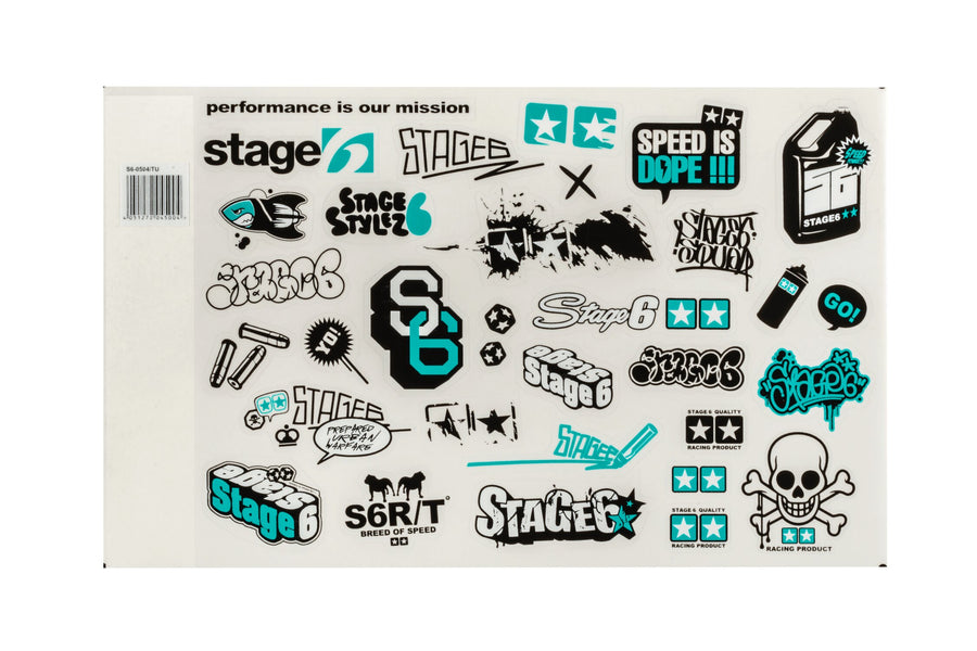 Sticker Set Stage6 A4 turquoise