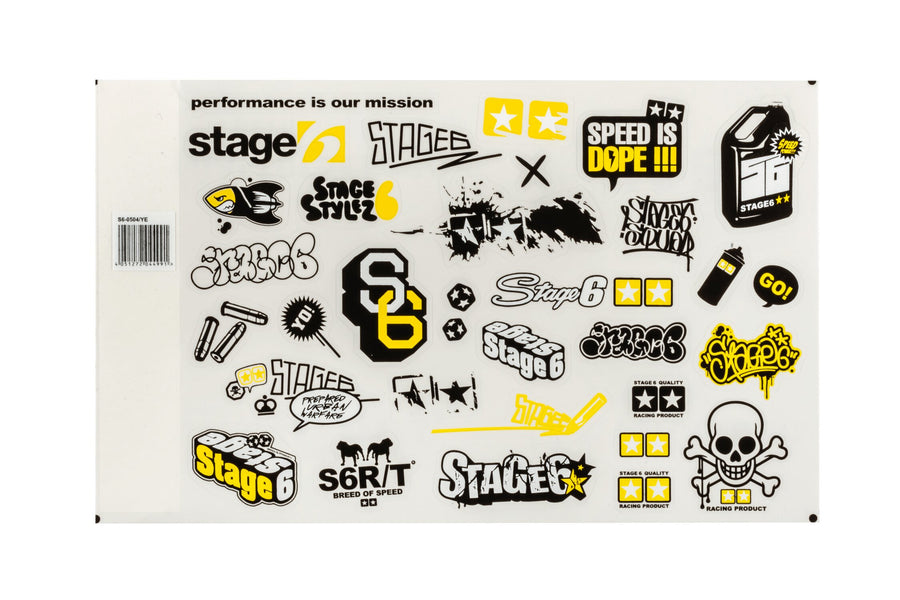 Sticker Set Stage6 A4 yellow