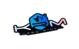 Sticker KRM Pro Ride hologram blue