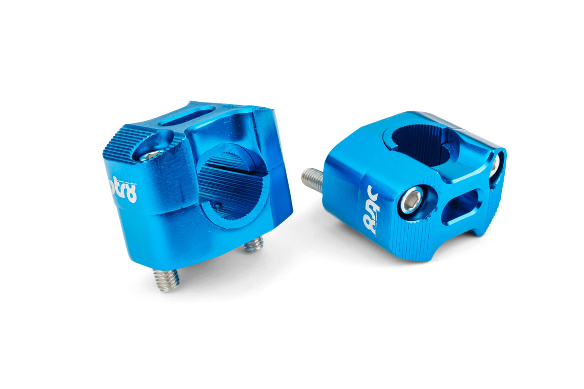 Handlebar Clamps STR8 22 - 28mm blue