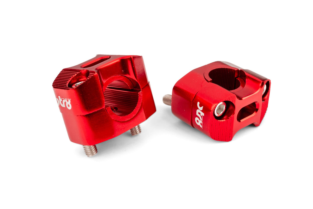 Handlebar Clamps STR8 22 - 28mm red