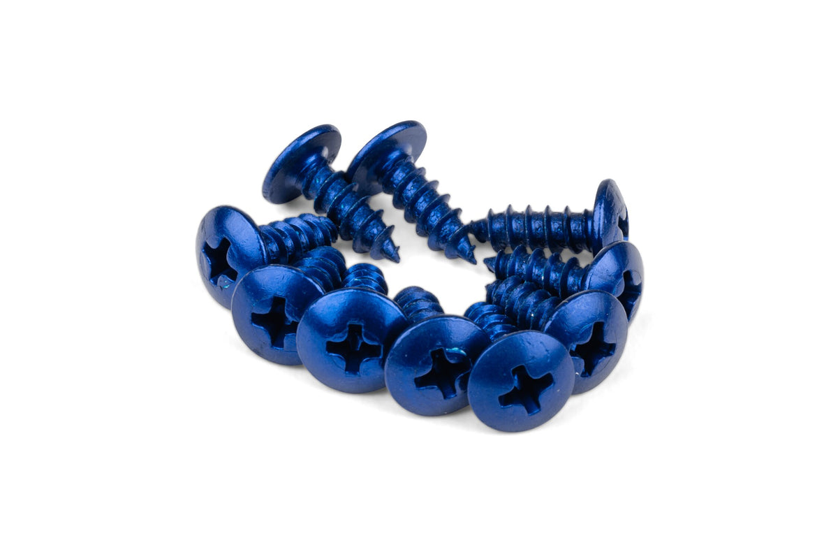 Fairing Screws STR8 aluminum M4x12 blue (x 10)