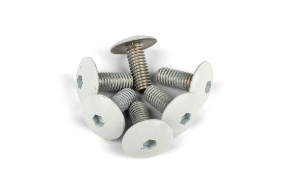 Fairing Screws STR8 aluminium M6x15 white (x6)
