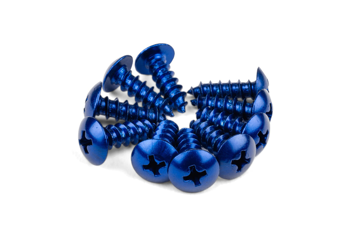 Fairing Screws STR8 aluminum M5x12 blue (x 10)