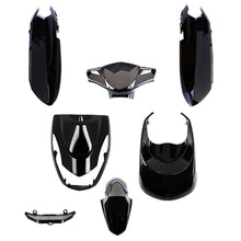 Fairing Kit STR8 6-piece black Peugeot Kisbee