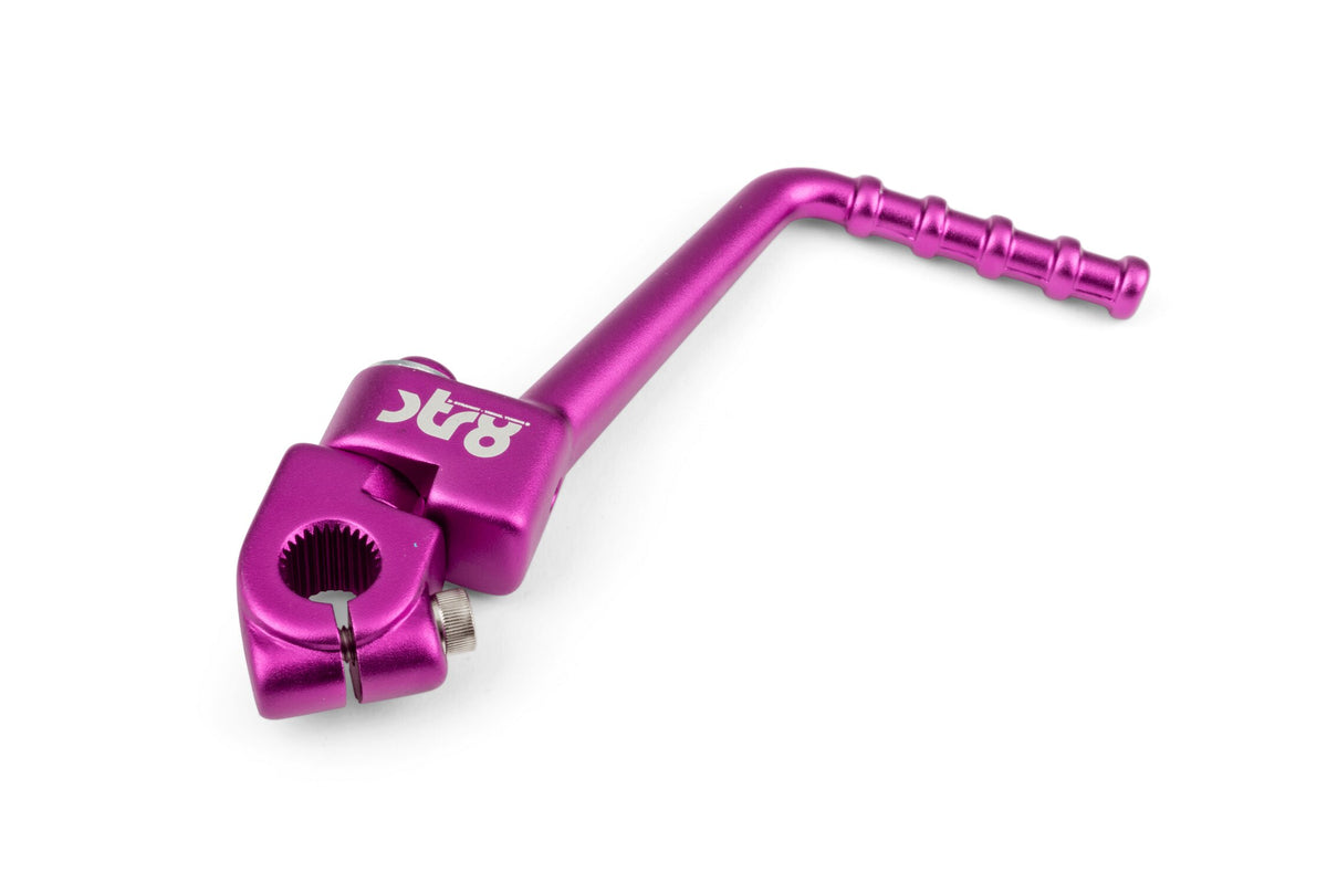 Kickstart Lever STR8 aluminium AM6 Purple