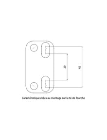 Handlebar Clamps 28mm KRM black / bronze