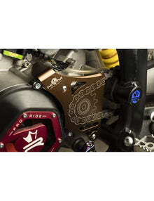 Sprocket Guard with clutch lever stop bronze