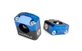 Handlebar Clamps 28mm KRM black / dark blue