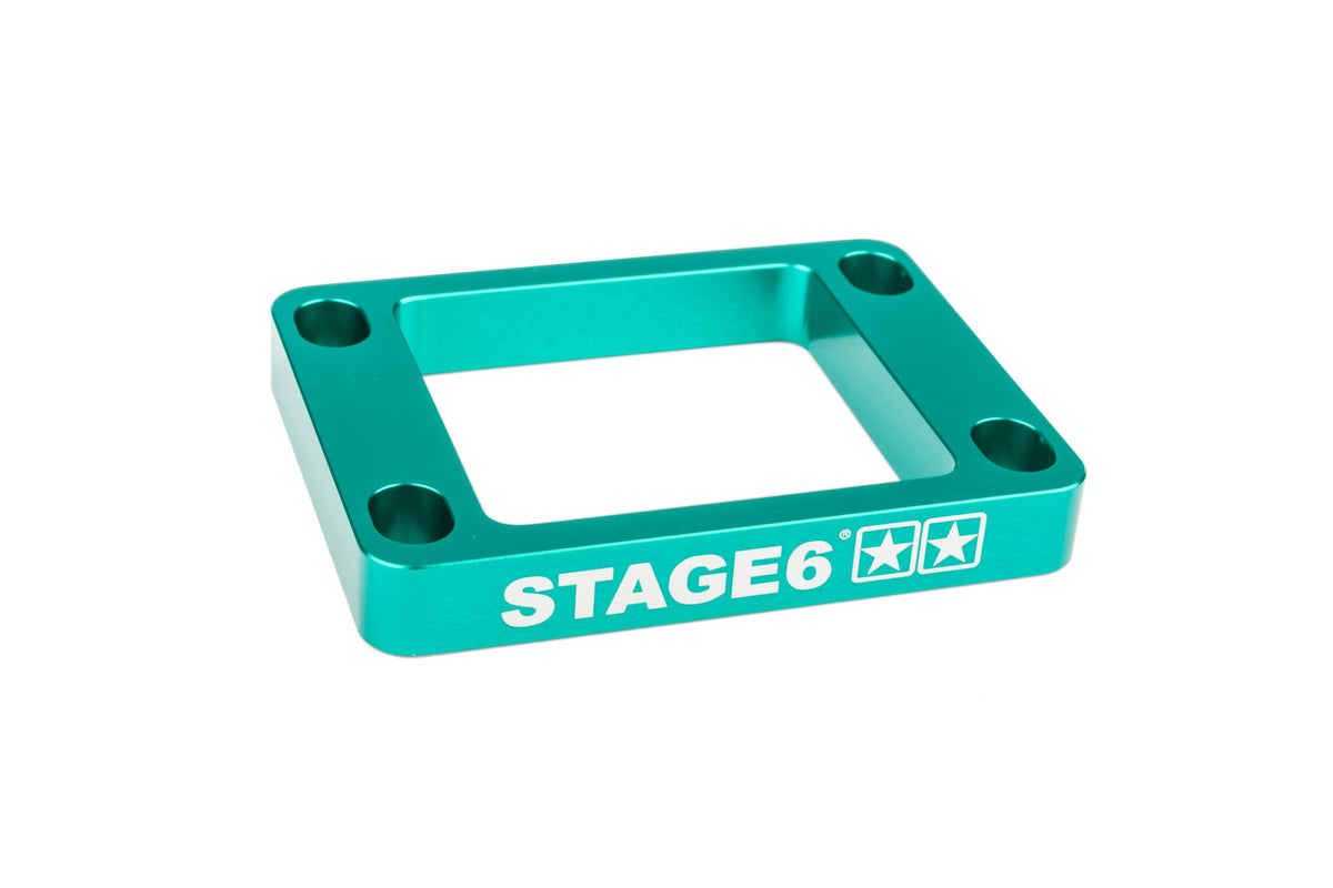 Reed Valve Spacer 10mm AM6 / Derbi Stage6 turquoise