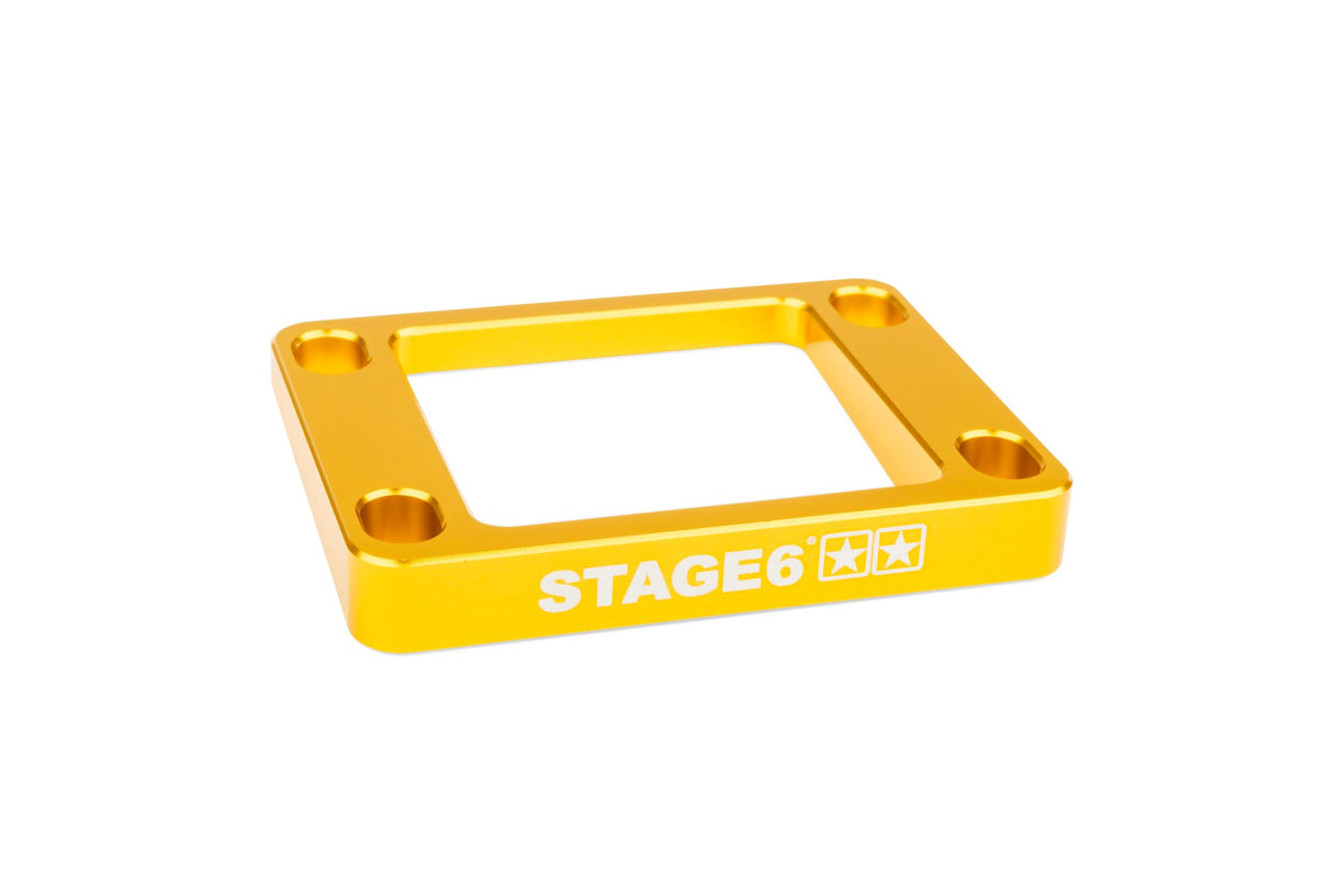 Reed Valve Spacer 5° incline AM6 / Derbi Stage6 Yellow