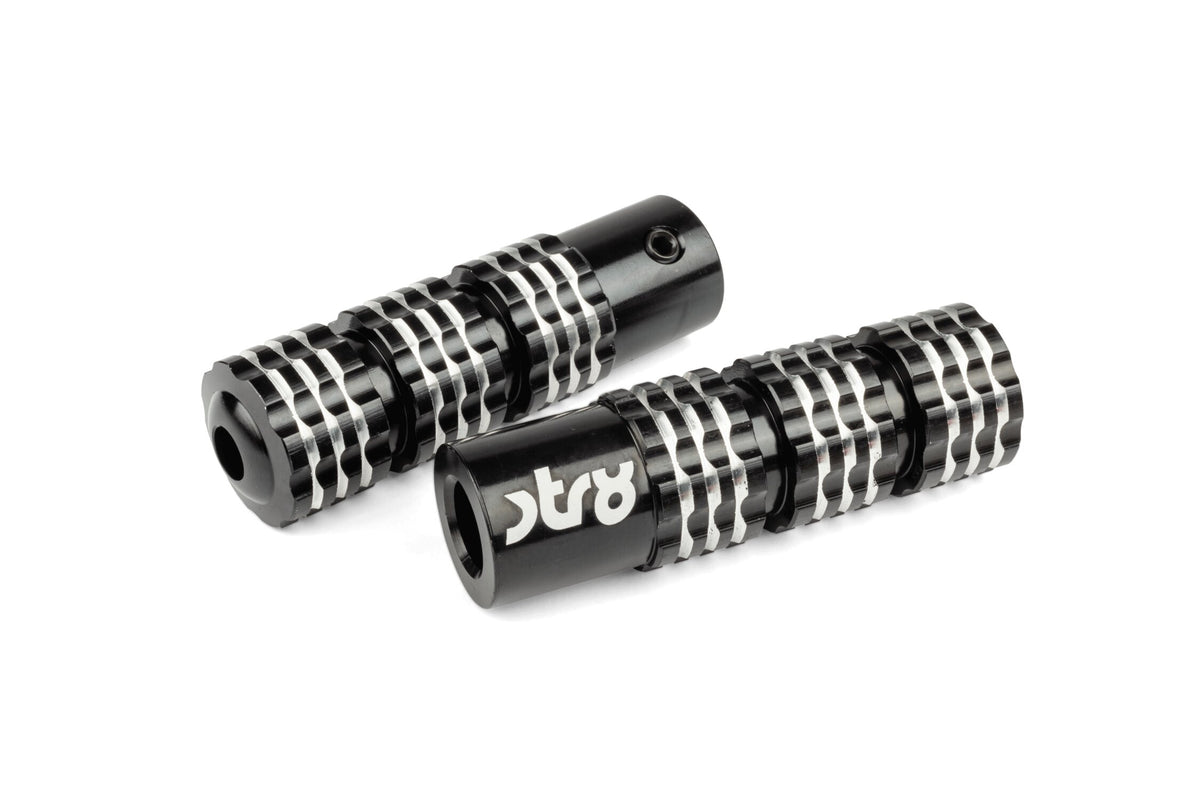 Footpegs STR8 Ultra Grip Alu Black
