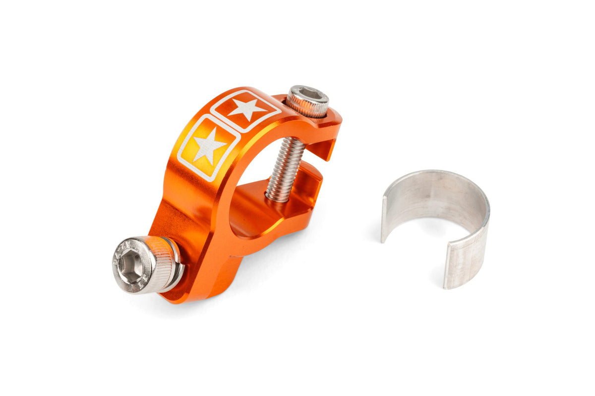 Exhaust Clamp Stage6 Alu CNC Orange