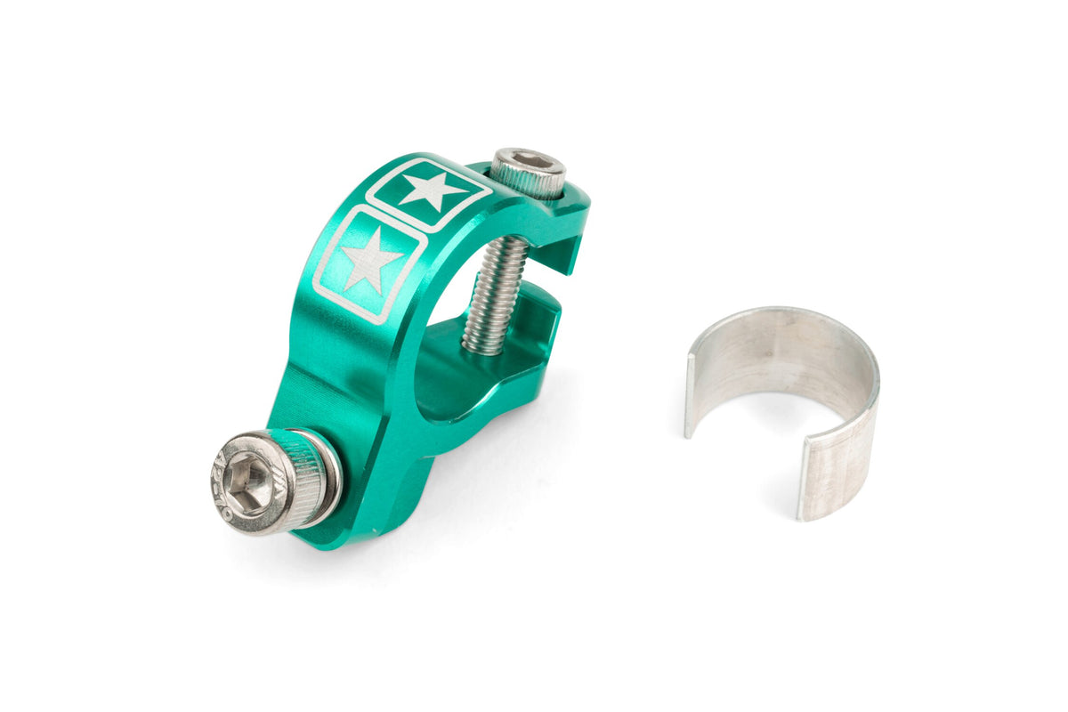 Exhaust Clamp Stage6 Alu CNC Turquoise