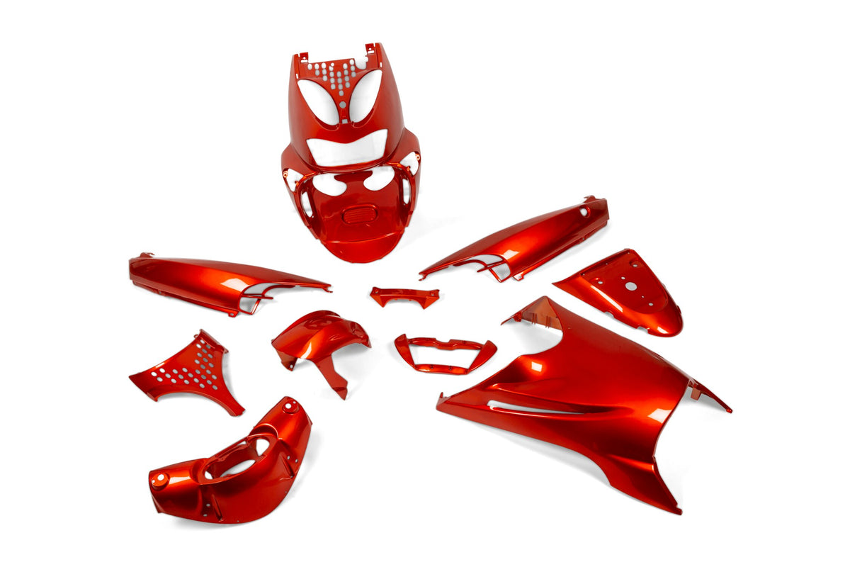 Fairing Kit STR8 11-piece Aprilia SR50 up to 2010 Orange