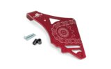 Sprocket Guard with clutch lever stop red