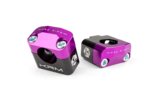 Handlebar Clamps 28mm KRM black / purple