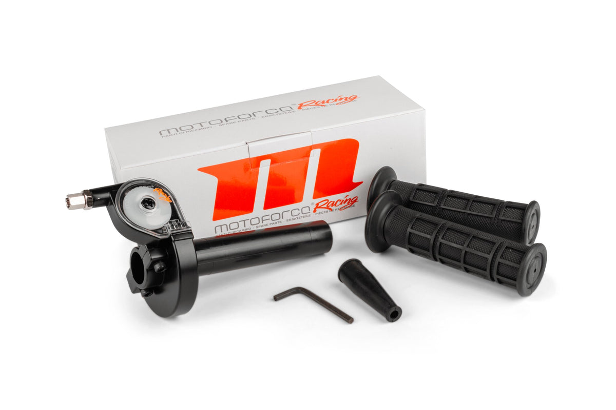 Quick Action Throttle + grips Motoforce Racing black
