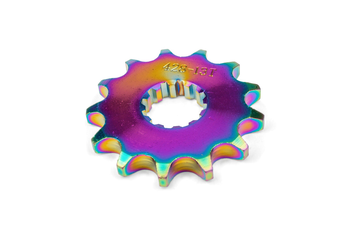 Front Sprocket 13 teeth 428 MotoForce Racing AM6 Neochrome