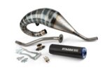Exhaust Stage6 R/T 70 - 80 high-mount Derbi Black / Blue