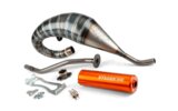 Exhaust Stage6 R/T 70 - 80 high-mount Derbi Orange