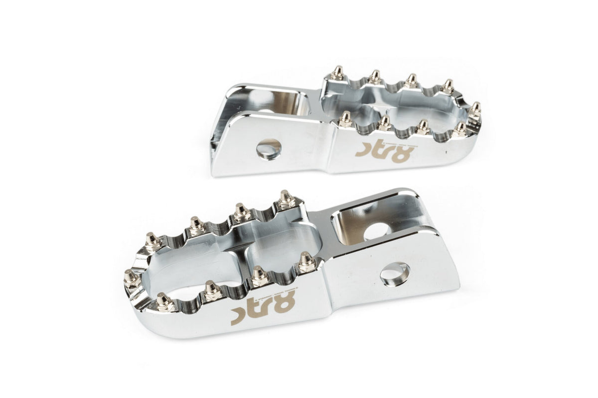 Passenger Footpegs STR8 MX Evo Derbi CNC Alu