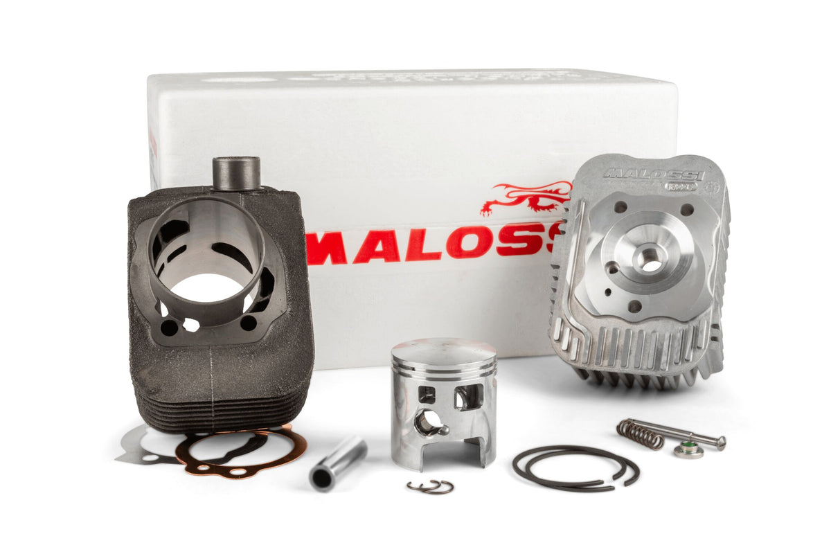 Cylinder Kit 75cc cast iron 12mm pin Malossi Piaggio Ciao