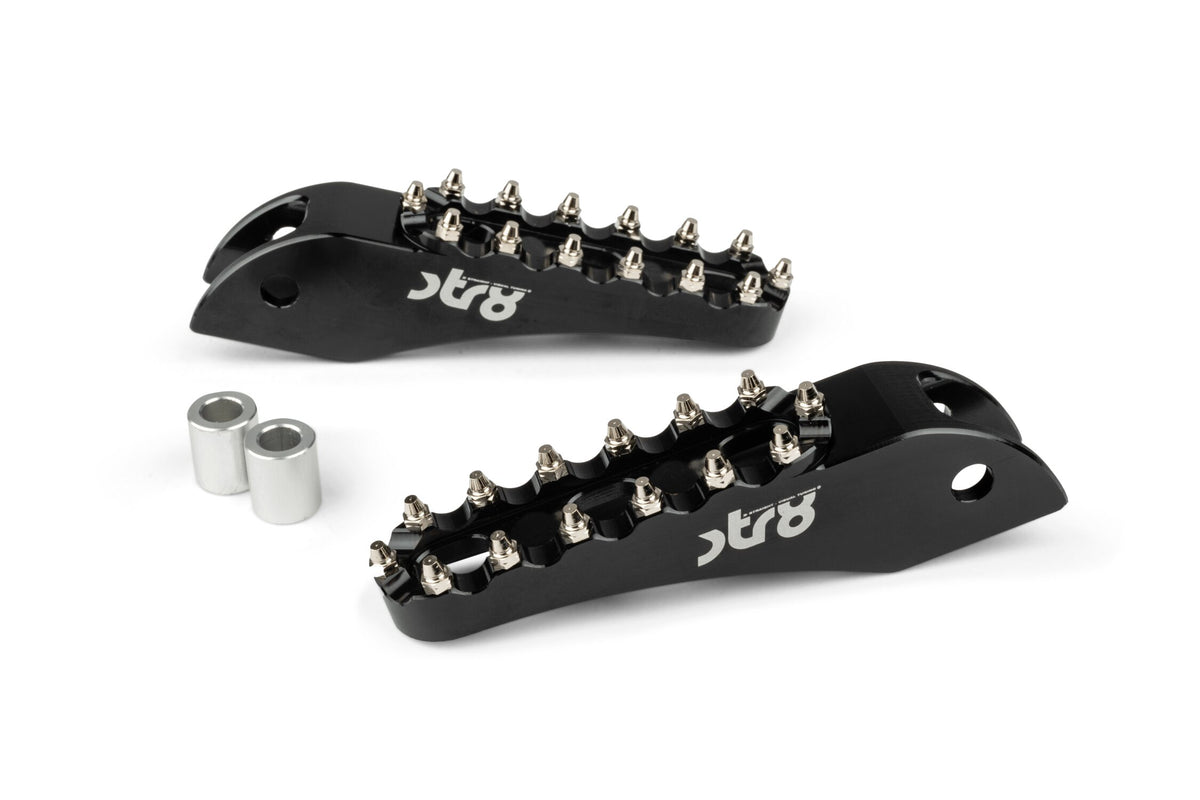 Passenger Footpegs STR8 MX Evo Rieju MRT CNC Black