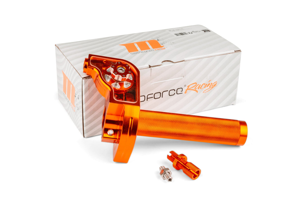 Quick Action Throttle MotoForce Racing CNC Alu orange