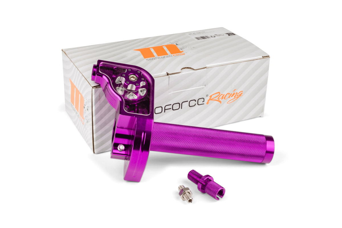 Quick Action Throttle MotoForce Racing CNC Alu Purple