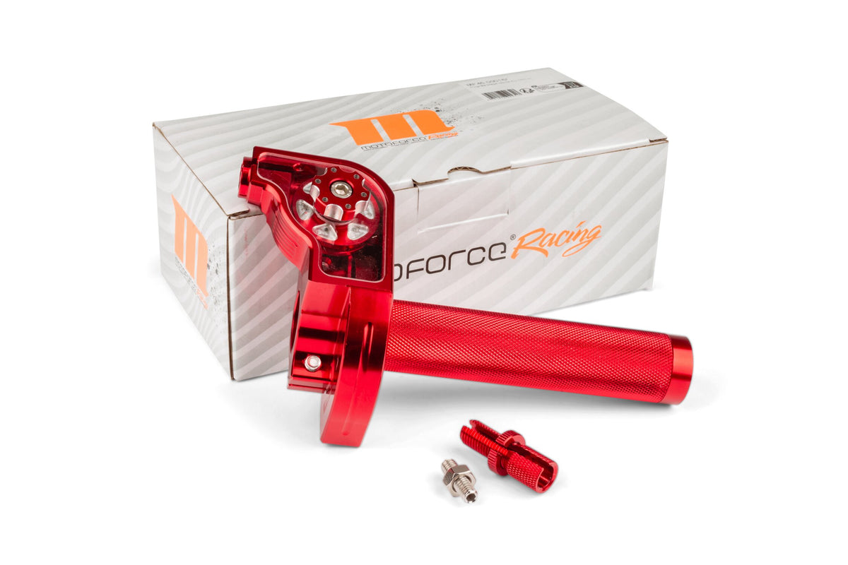 Quick Action Throttle MotoForce Racing CNC Alu Red