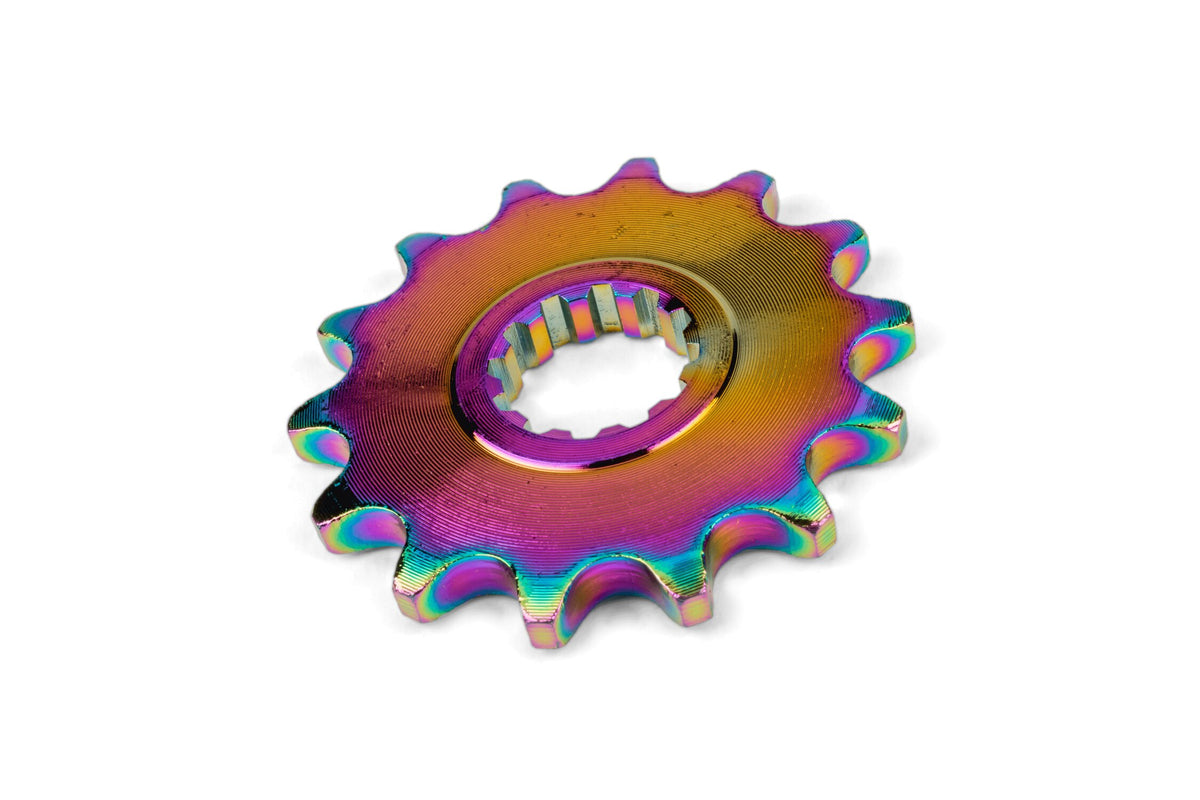 Front Sprocket 14 teeth 420 MotoForce Racing AM6 Neochrome