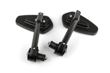 Mirror Set STR8 for bar ends aluminum black