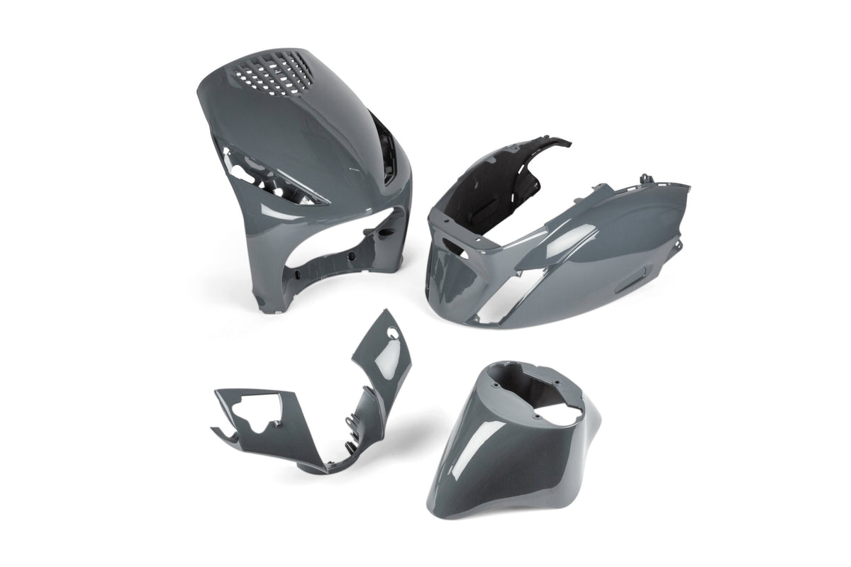 Fairing Kit STR8 4-piece Piaggio Zip from 2000 Nardo grey