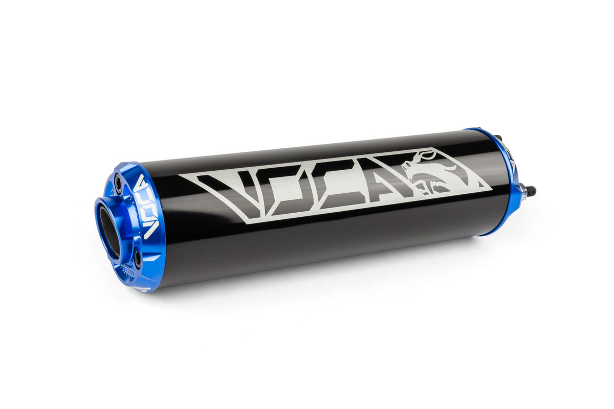 Silencer Voca Alu CNC black / blue
